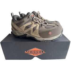 Merrell Siren Safety Work Shoe Women's 10M Alloy Toe EH Leather Brindle J099322